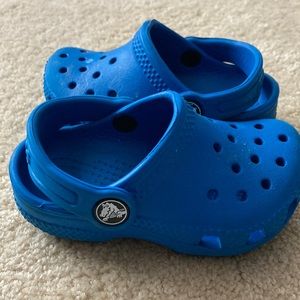 Blue Crocs size 6